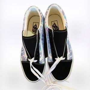 VANS Sneakers Old Skool English Lavender Tie Dye Skateboard Sneakers